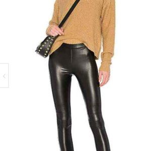 NWT Evereve David Lerner Women’s Faux Leather High Waisted Leggings Size…